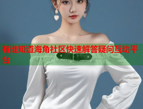 有谁知道海角社区快速解答疑问互动平台