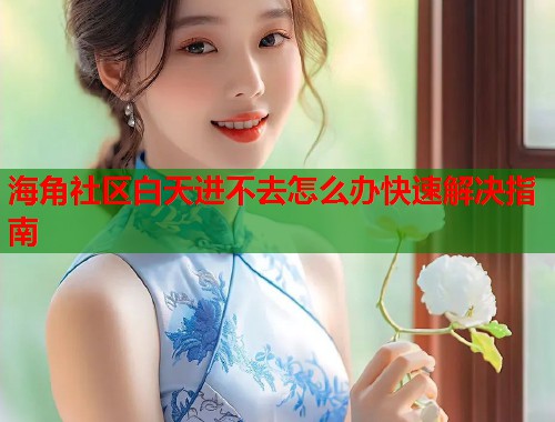 海角社区白天进不去怎么办快速解决指南