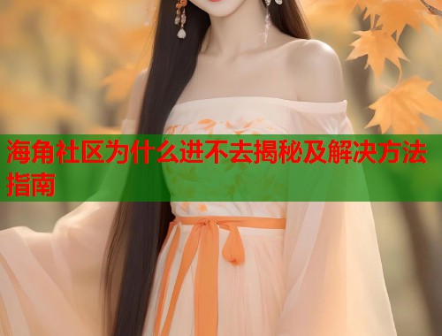 海角社区为什么进不去揭秘及解决方法指南