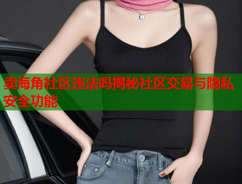 卖海角社区违法吗揭秘社区交易与隐私安全功能  第1张