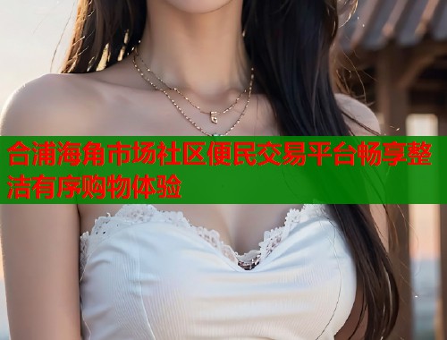 合浦海角市场社区便民交易平台畅享整洁有序购物体验  第1张