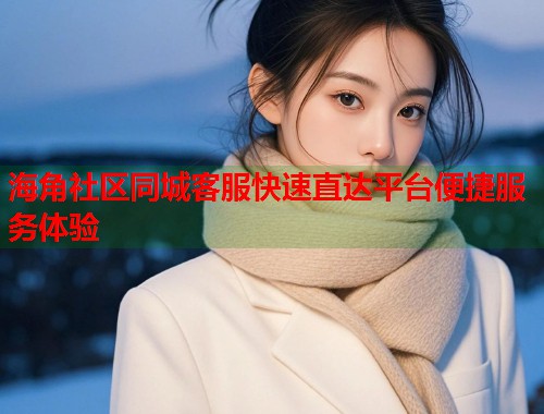 海角社区同城客服快速直达平台便捷服务体验  第1张